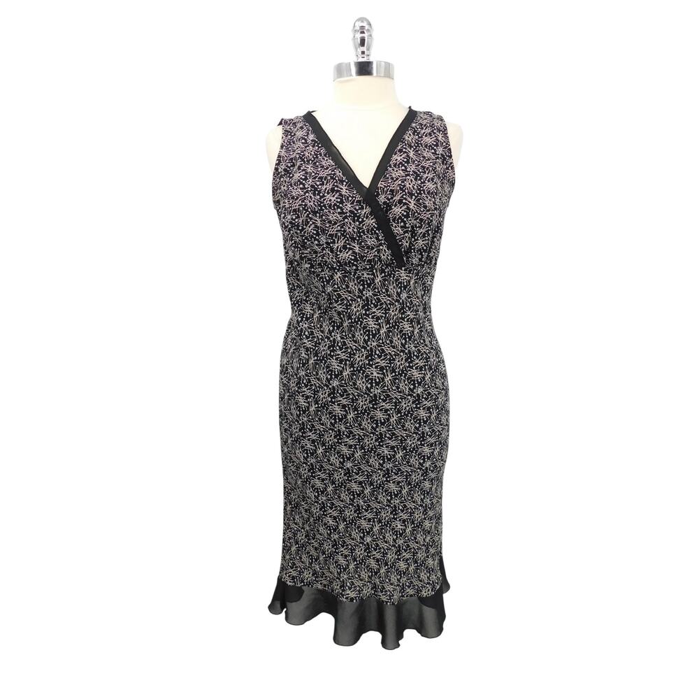 Vintage Loco Lindo Black Sleeveless Midi Sheath Dress Size Medium Whimsigoth Y2K